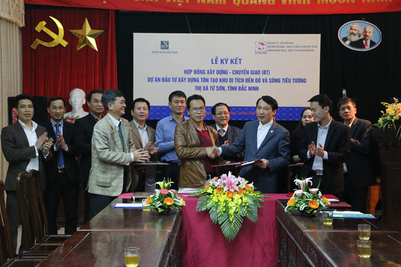 Nội bộ dự án BT tôn tạo khu di tích Đền Đô và sông Tiêu Tương đang có không ít vấn đề. (Ảnh: Hải Phát Invest)