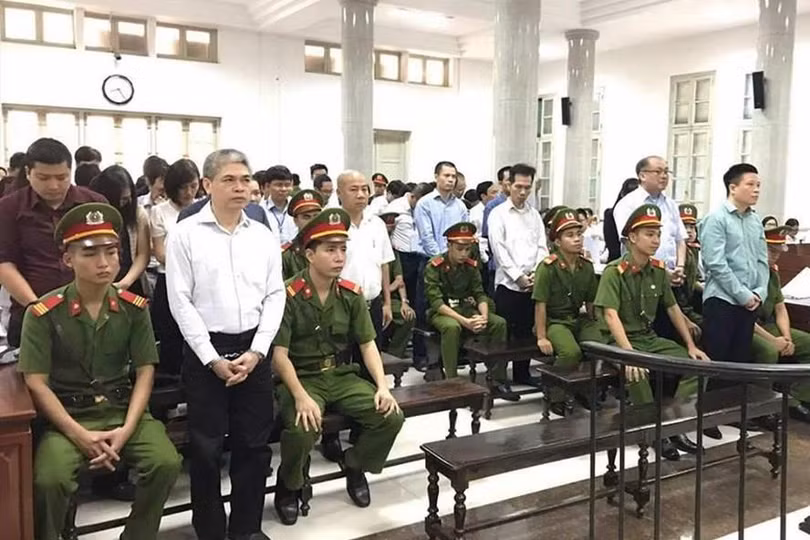 Quang cảnh phiên xét xử sơ thẩm "đại án" Ocean Bank - Hà Văn Thắm. (Ảnh: Internet)