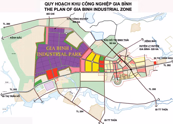 Quy hoạch Khu công nghiệp Gia Bình (Nguồn: izabacninh.gov.vn)