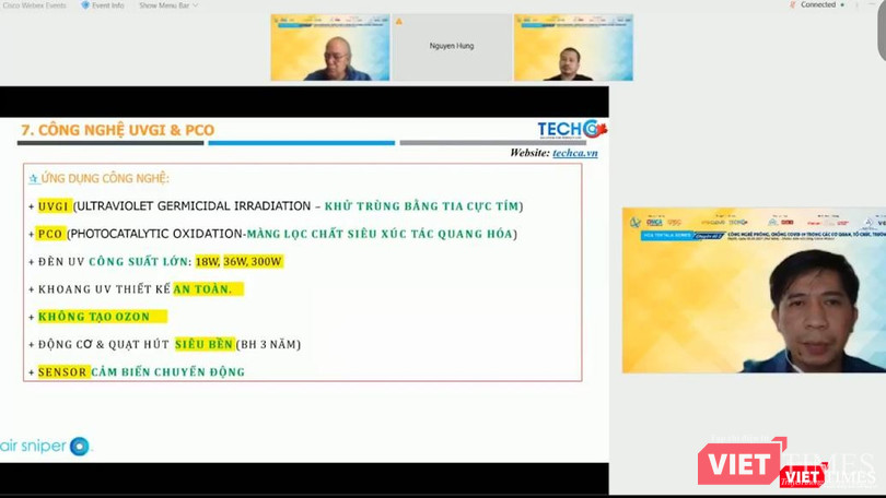 TS. Huỳnh Trọng Hiền trình bày giải pháp khí sạch – phòng sạch