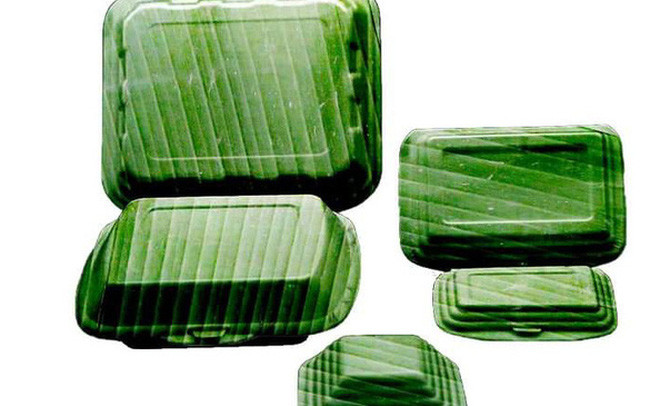 Nhóm bạn trẻ khởi nghiệp đoạt giải nhất với hộp ép từ lá chuối (Ảnh: Vibale)