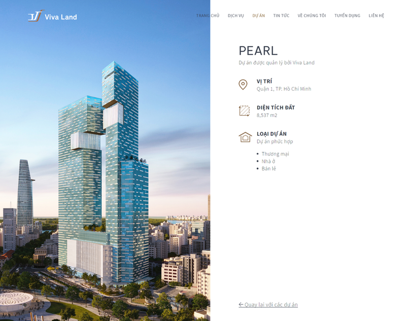 Thông tin và phối cảnh dự án Pearl được Viva Land công bố có nhiều nét tương đồng với 'siêu dự án' tại khu tứ giác Bến Thành