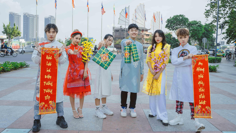 Các nghệ sĩ trẻ góp mặt trong MV Tết