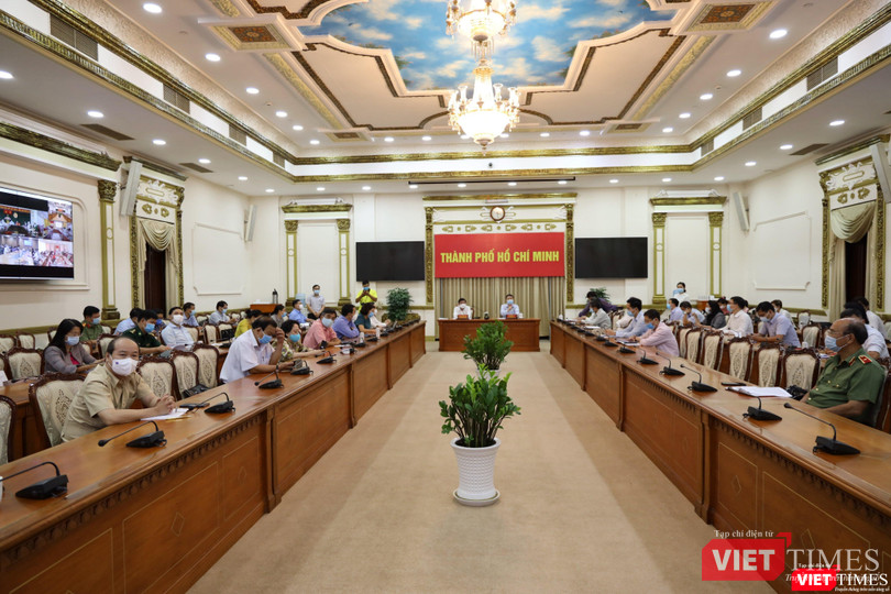 Đầu cầu TP.HCM tham gia cuộc họp chiều 9/2 (Ảnh: TTBC) Đầu cầu TP.HCM tham gia cuộc họp chiều 9/2 (Ảnh: TTBC)