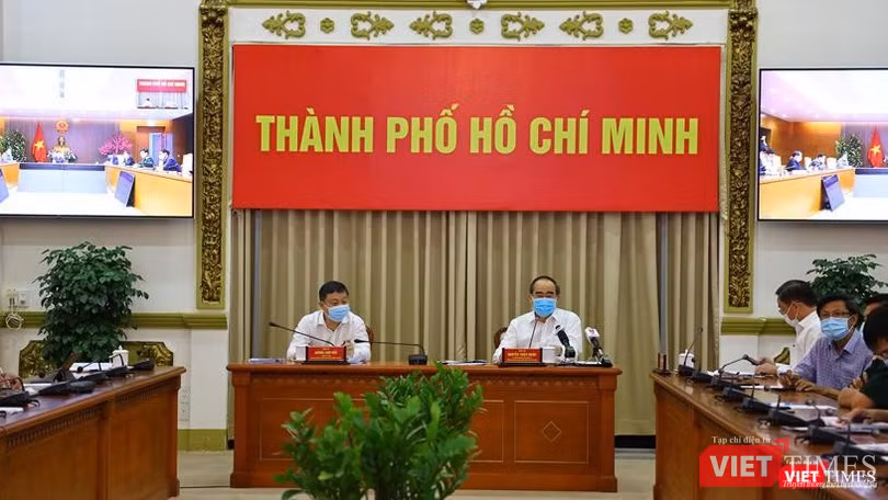 Đầu cầu TP.HCM với sự tham dự của Trưởng đoàn Đại biểu Quốc hội TP Nguyễn Thiện Nhân và Phó Chủ tịch UBND TP.HCM Dương Anh Đức