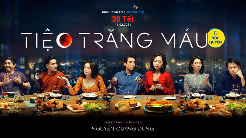 Phim điện ảnh "Tiệc trăng máu" sẽ công chiếu online vào ngày mai 30 Tết Tân Sửu (Ảnh: ĐPCC) 