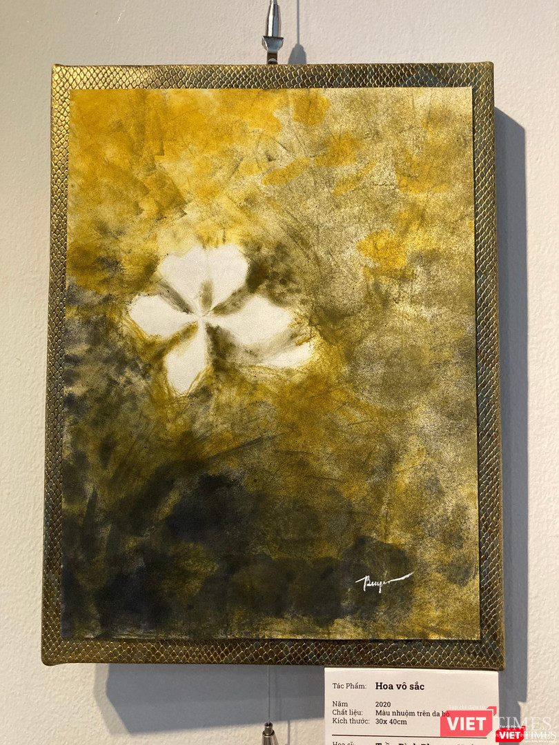 Trần Bình Phương Uyên "Hoa vô sắc" - Màu nhuộm trên da bò