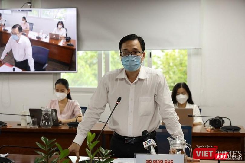 Trưởng phòng Chính trị tư tưởng - Sở GD&amp;ĐT TP.HCM Trịnh Duy Trọng. Ảnh: Huyền Mai