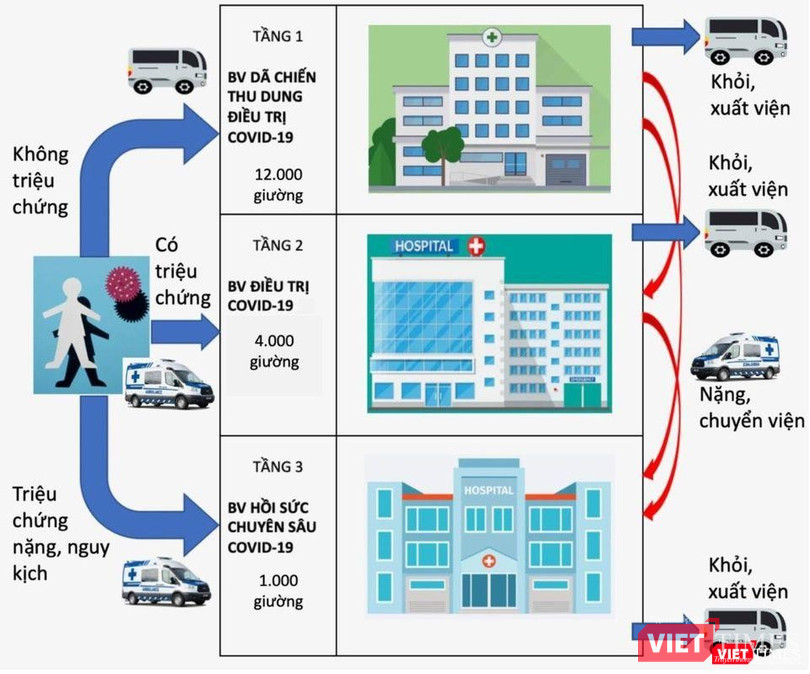 Điều trị COVID-19 tại TP.HCM - Ảnh: SYT