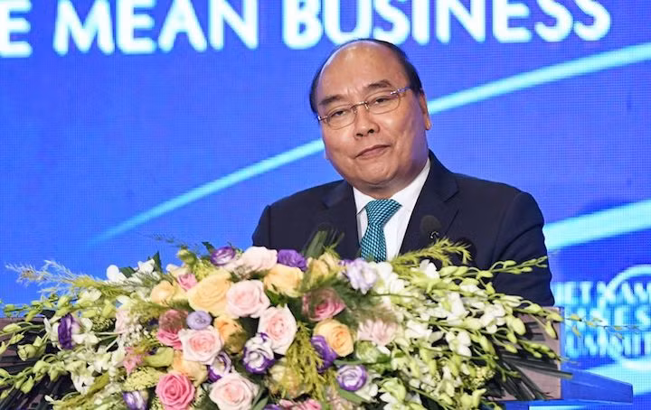 Thủ tướng Nguyễn Xuân Phúc tham dự Diễn đàn VBS 2018 ngày 13/9. Ảnh: Giang Huy