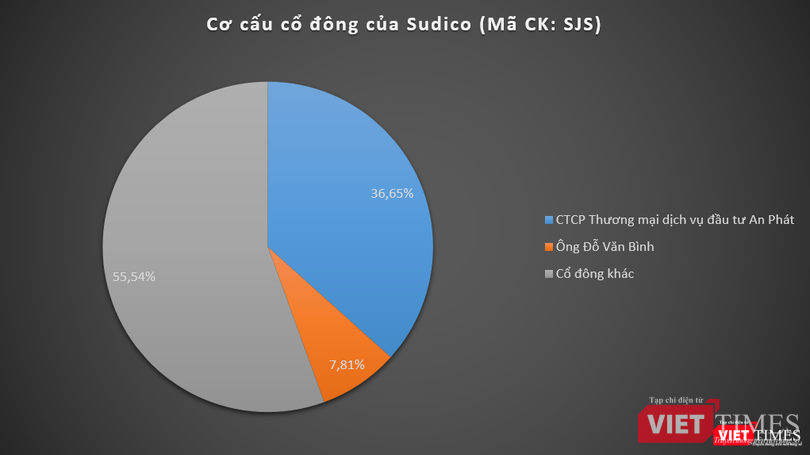 Cơ cấu cổ đông của Sudico sau khi Tổng Công ty Sông Đà thoái vốn