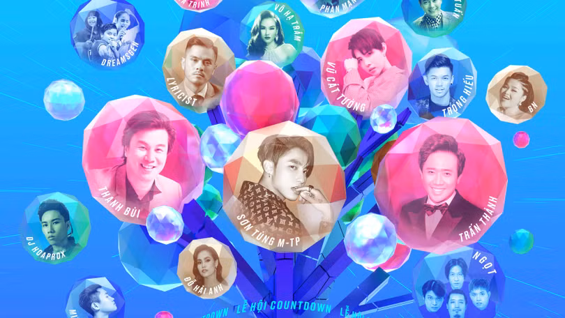 Nhiều nghệ sĩ nổi tiếng tham dự chương trình Countdown đêm giao thừa tạm biệt năm 2019