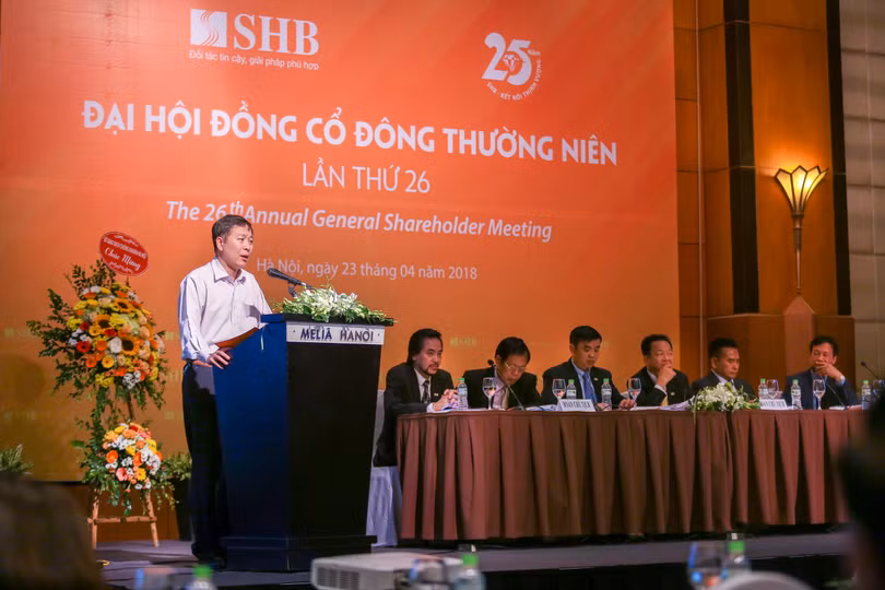 ĐHĐCĐ "đặt hàng" gì cho "bầu" Hiển trong 2018?. (Ảnh: SHB)