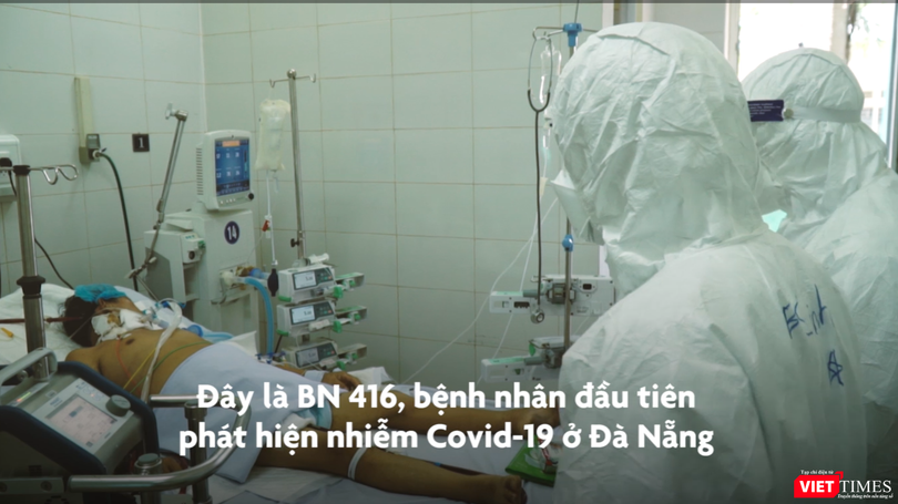 BS Trần Thanh Linh cho biết BN416 phụ thuộc hoàn toàn vào ECMO, máy thở, phổi xơ hóa, tiên lượng nặng (Ảnh: HB)