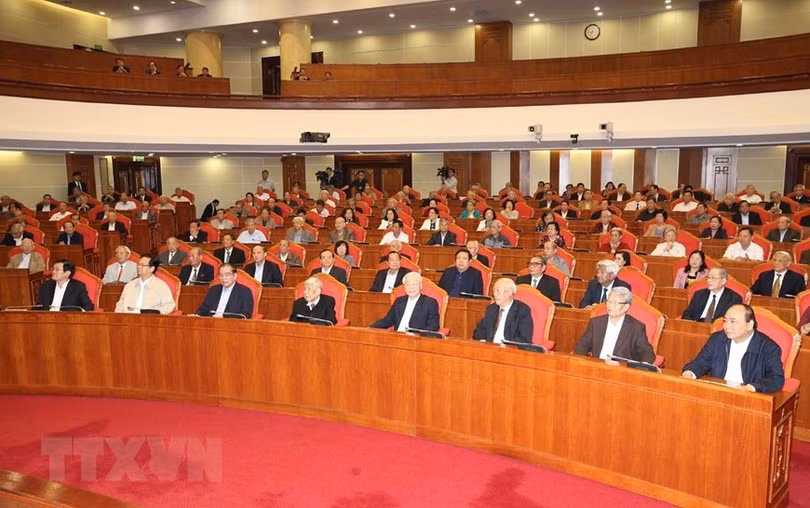 Hình ảnh Tổng bí thư, Chủ tịch nước gặp mặt cán bộ lãnh đạo nghỉ hưu