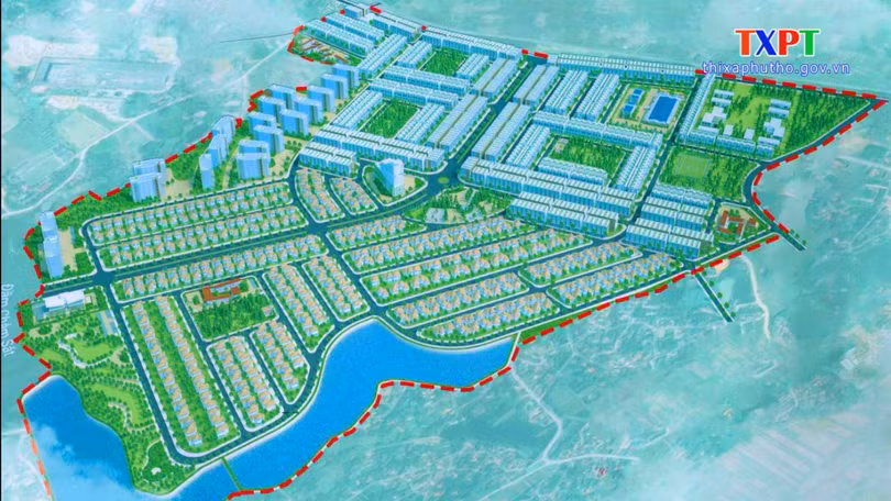Quy hoạch chi tiết tỷ lệ 1/500 Khu đô thị mới Thanh Minh (Nguồn: thixa.phutho.gov.vn)