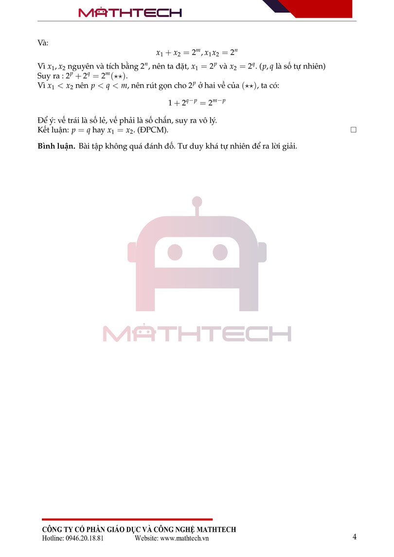 Đáp án đề thi Toán chuyên vào lớp 10 Trường Chuyên ĐH Sư phạm Hà Nội năm 2021 ảnh 6