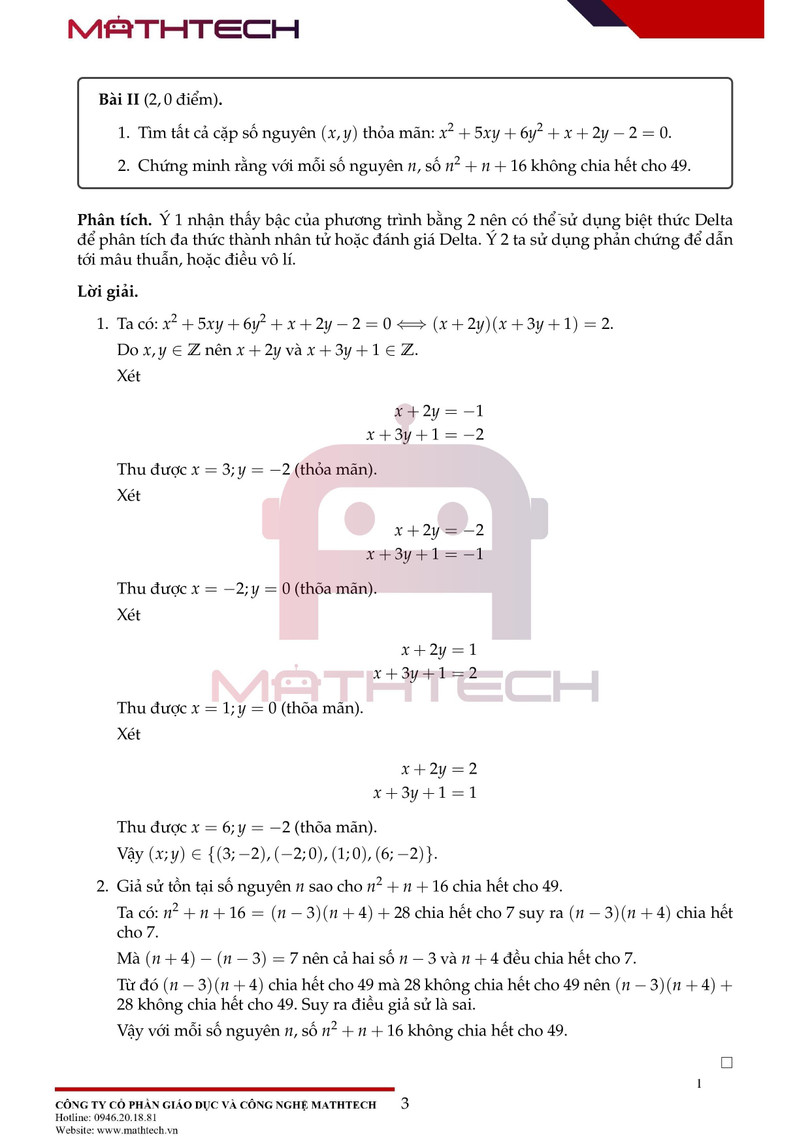 Đáp án đề thi Toán chuyên vào lớp 10 tại Hà Nội năm học 2021 ảnh 4