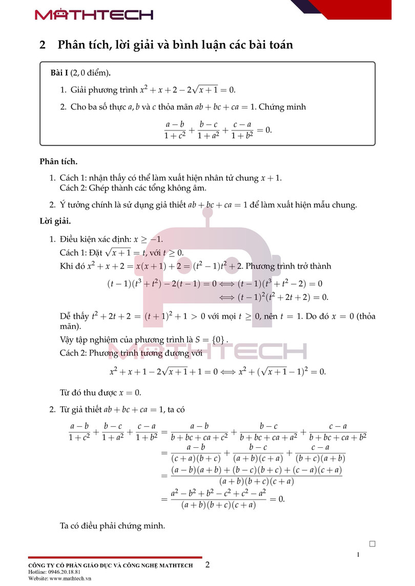 Đáp án đề thi Toán chuyên vào lớp 10 tại Hà Nội năm học 2021 ảnh 3