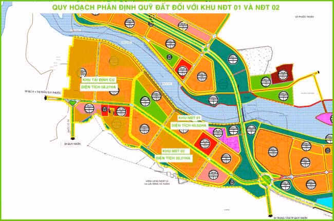 Ranh giới khu NĐT thực hiện 2 dự án (Nguồn: binhdinhinvest.gov.vn)