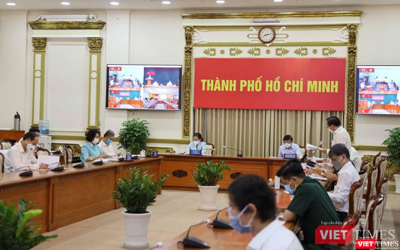 Toàn cảnh cuộc họp Ban Chỉ đạo phòng, chống dịch - Ảnh: TTBC