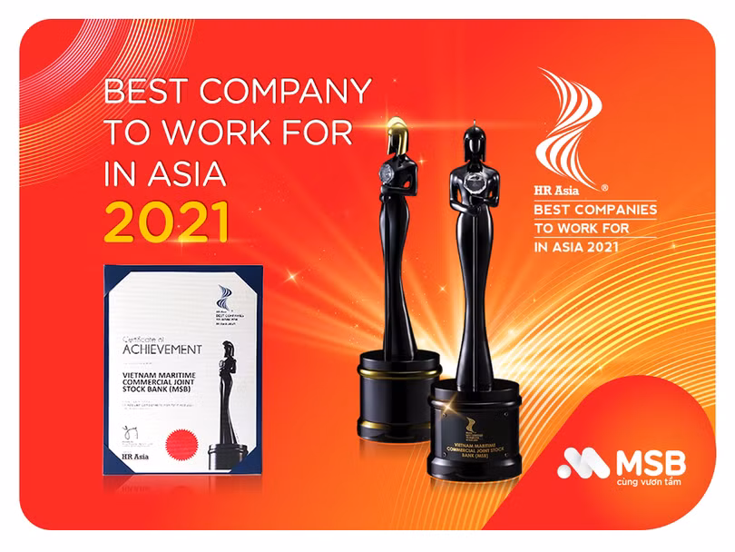 MSB tự hào lọt danh sách “nơi làm việc tốt nhất Châu Á 2021” ảnh 1