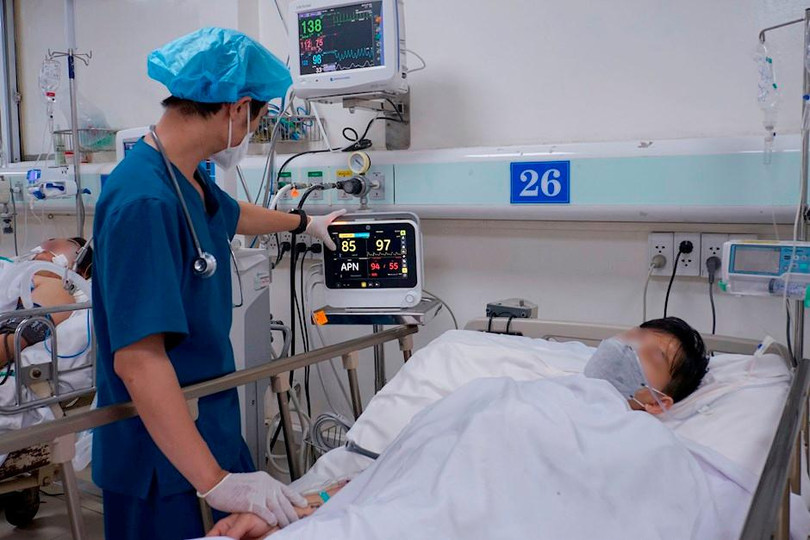 Bệnh nhân đang được điều trị tại Bệnh viện. Ảnh: Website Thành ủy TP.HCM Bệnh nhân đang được điều trị tại Bệnh viện. Ảnh: Website Thành ủy TP.HCM