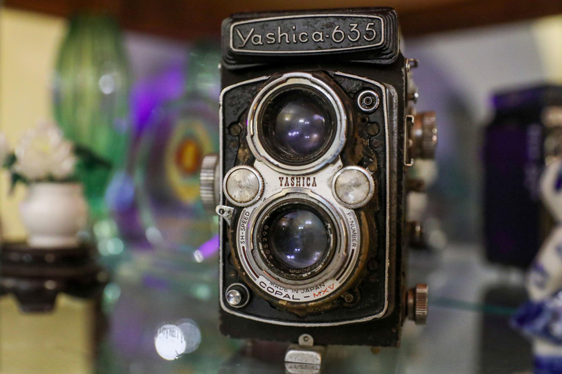 Chiếc máy ảnh Yashica 635 sản xuất vào thập niên 1950, kỷ vật của chiến sĩ biệt động Trần Văn Lai