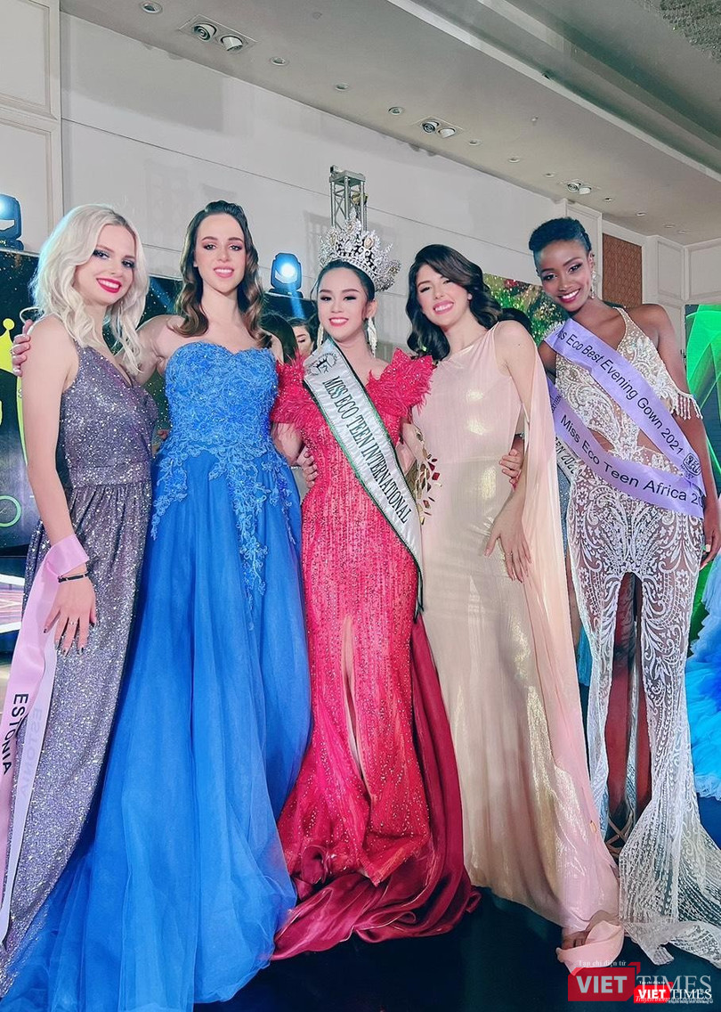 Việt Nam được gọi tên trên đấu trường sắc đẹp quốc tế, giành ngôi vị cao nhất tại Miss Eco Teen International 2021