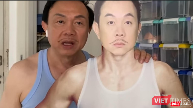 Hình ảnh do cố nghệ sĩ Chí Tài chia sẻ trong video nói về việc tập luyện thể thao (Ảnh cắt từ clip)