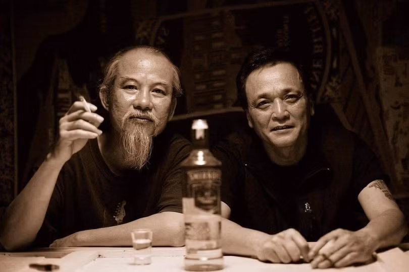 Cao Xuân Minh và Sĩ Lì chụp mấy năm trước - ảnh do Sĩ Lì cung cấp