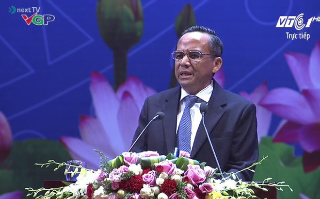 Ông Lê Hoàng Châu, Chủ tịch Hiệp hội Bất động sản TPHCM (HOREA) phát biểu tại Hội nghị. (Ảnh: Chụp màn hình)