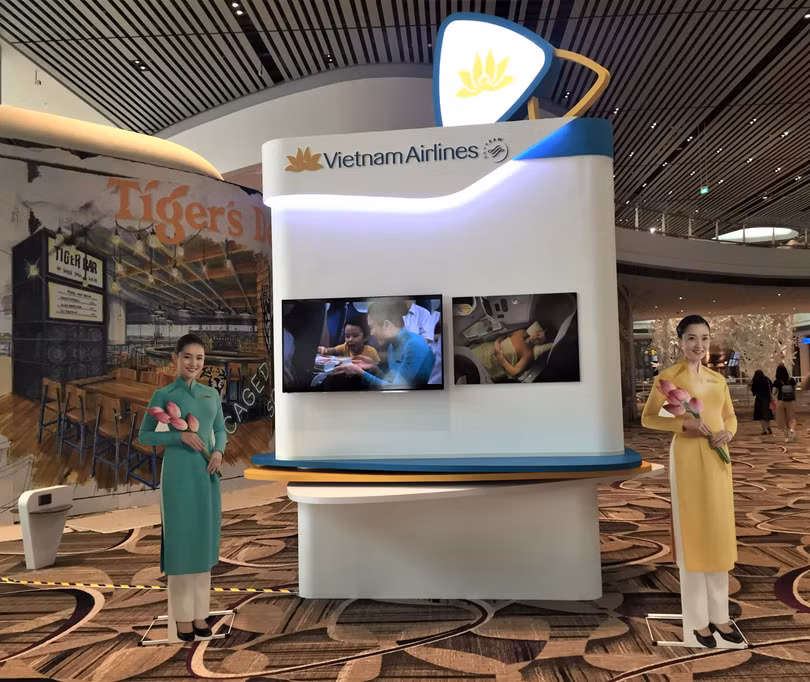 Vietnam Airlines chuyển nhà ga khai thác tại Singapore sang T4 Changi, từ 7/11. (Ảnh: VNA)