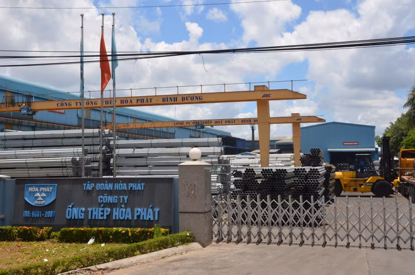 Thép xây dựng và ống thép tiếp tục là các sản phẩm đóng góp chính vào kết quả kinh doanh của Hòa Phát. (Ảnh: HPG)