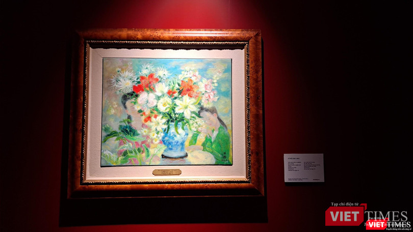 Lê Phổ - Hai thiếu nữ và hoa. Ảnh: Hòa Bình