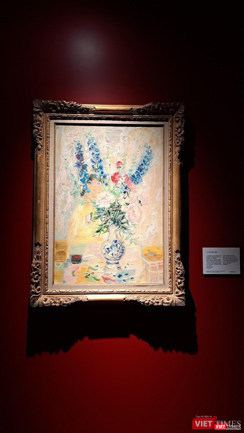 Lê Phổ - Thiếu nữ bên mẫu đơn. Ảnh: Hòa Bình