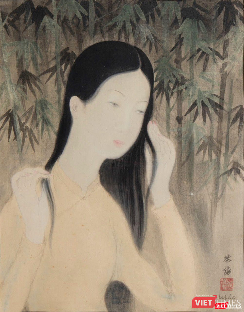 Lê Phổ - Thiếu nữ vuốt tóc