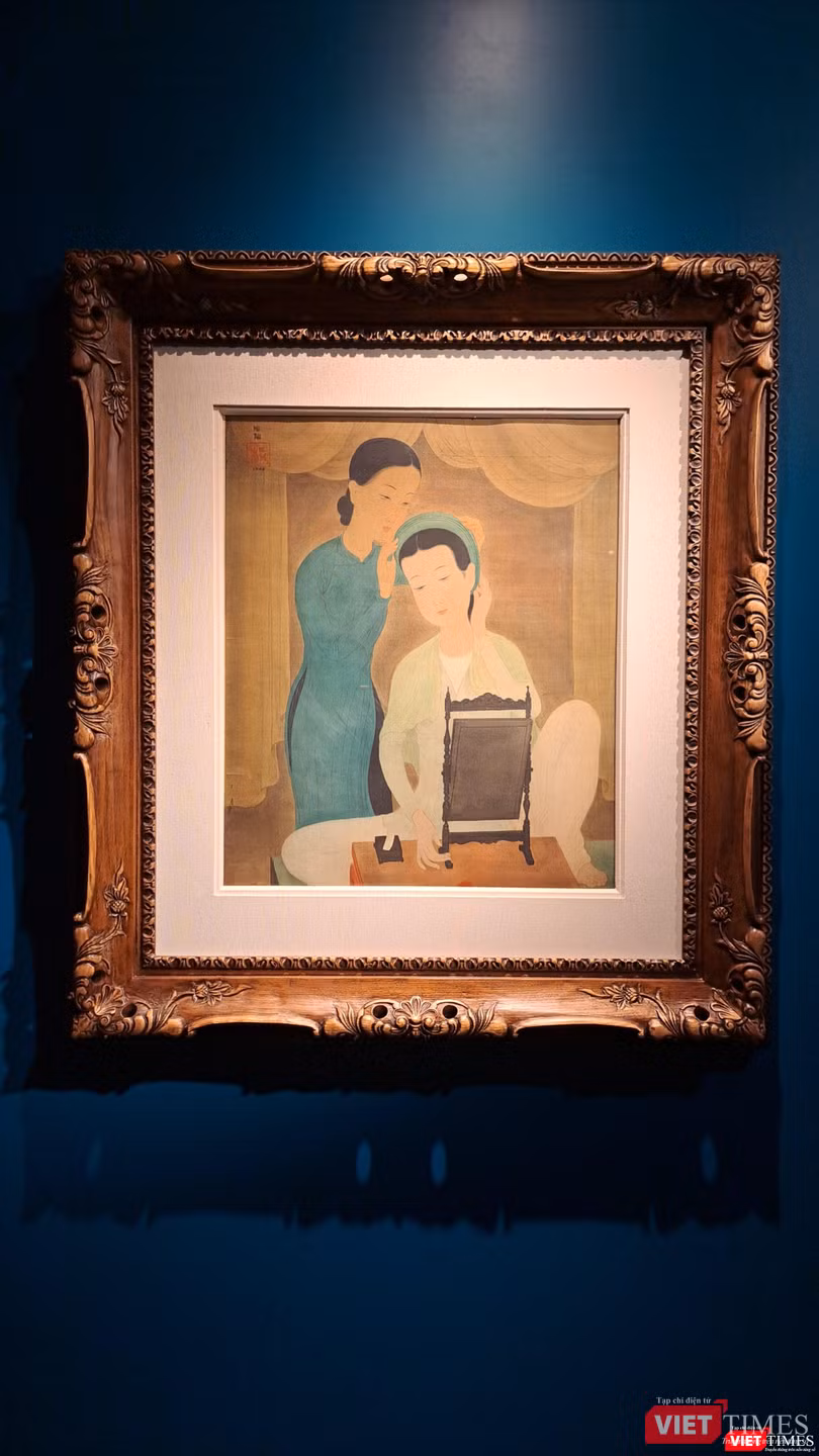 Mai Trung Thứ - Thiếu nữ soi gương. Ảnh: Hòa Bình