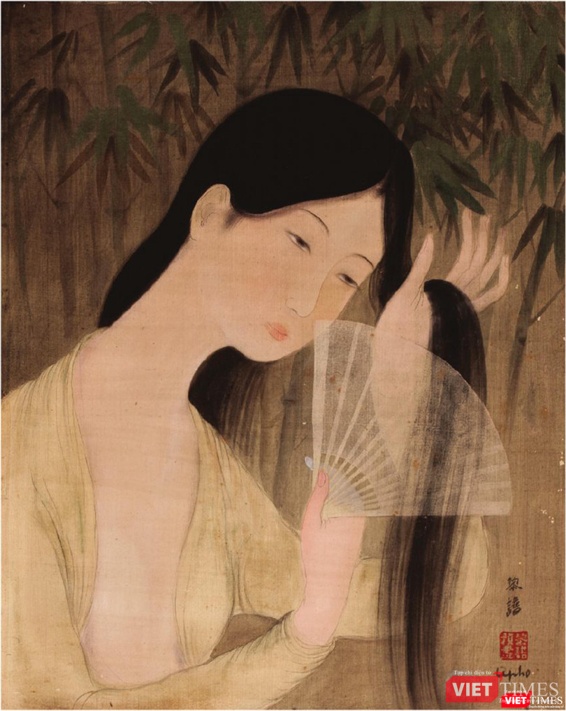 Lê Phổ – Woman with fan
