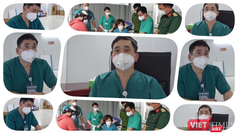 TS.BS Đỗ Ngọc Sơn - Phó Giám đốc Trung tâm Hồi sức tích cực người bệnh COVID-19 Bạch Mai tại TP.HCM. Ảnh: Hoà Bình