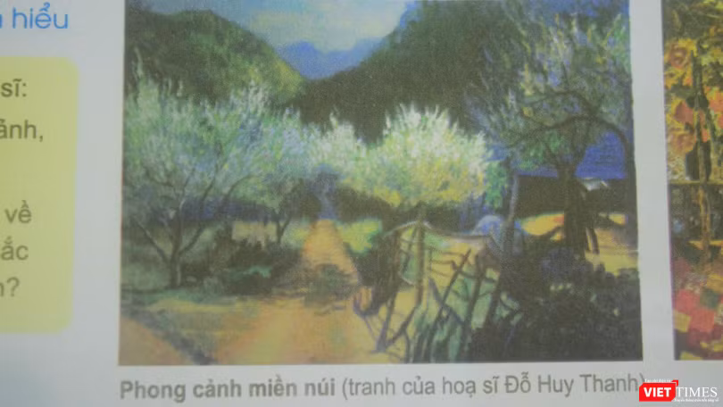 Tranh "Phong cảnh miền núi" của họa sĩ Đỗ Huy Thanh được tác giả cho biết là đã bị "phớt lờ" chuyện tác quyền? 