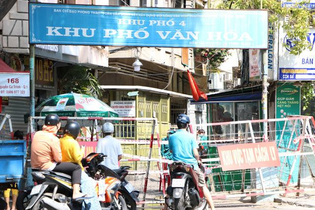 Khu vực phong toả ở Nguyễn Cư Trinh, quận 1, nơi cư trú của BN2005 Khu vực phong toả ở Nguyễn Cư Trinh, quận 1, nơi cư trú của BN2005