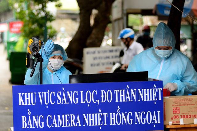 Khu vực sàng lọc COVID-19 (Ảnh: CTV)