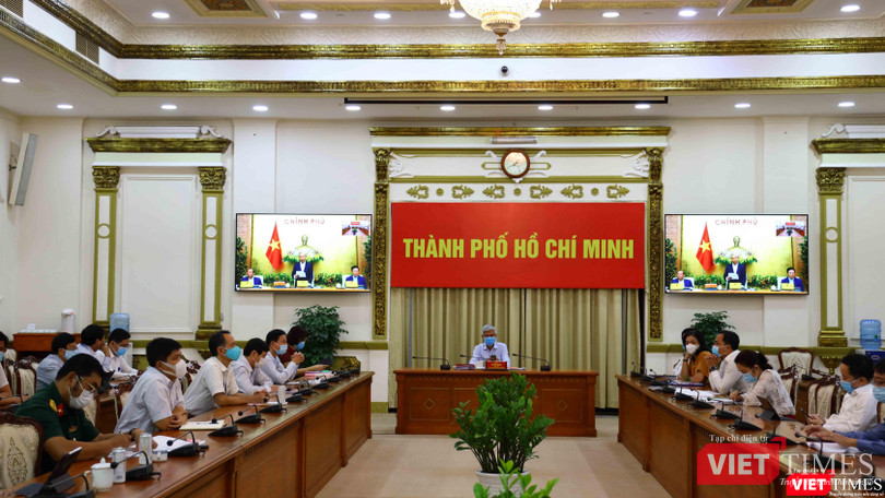 TPHCM họp Ban chỉ đạo Phòng chống COVID-19 chiều 2/2 (Ảnh: Huyền Mai) TPHCM họp Ban chỉ đạo Phòng chống COVID-19 chiều 2/2 (Ảnh: Huyền Mai)