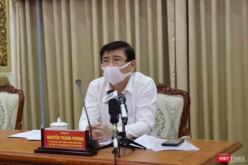 TP.HCM trở thành ổ dịch lớn, với tốc độ lây nhiễm chóng mặt.Chủ tịch UBND TP.HCM yêu cầu tập trung toàn lực chống dịch (Ảnh: TTBC) 