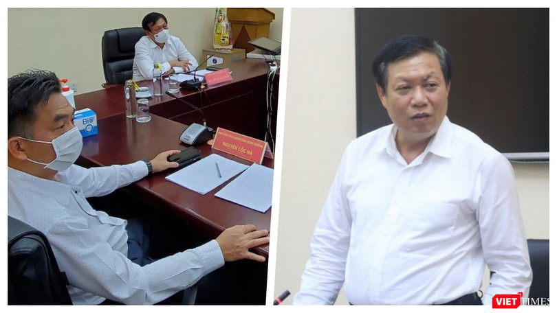 Thứ trưởng Bộ Y tế Đỗ Xuân Tuyên họp khẩn với TP.HCM, Bình Dương về hai ca nghi nhiễm COVID-19 (Ảnh: BYT) 