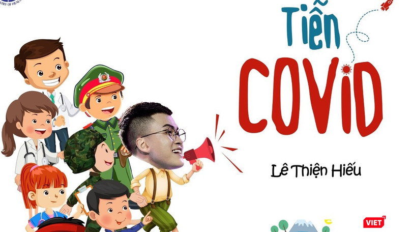Ca khúc "Tiễn COVID" vừa ra mắt đã gây sốt (Ảnh bìa clip) 