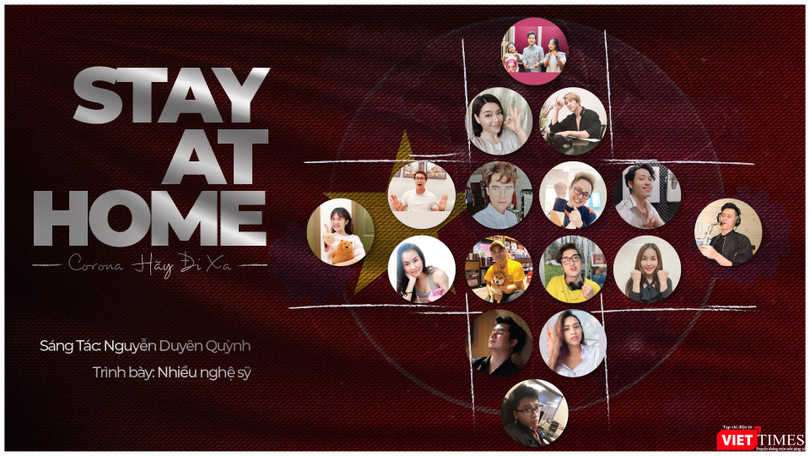 MV mới "Stay at home" cổ vũ mọi người ở yên trong nhà, tuân thủ cách ly toàn xã hội để dập tắt dịch bệnh lây lan (Ảnh: bìa MV) 