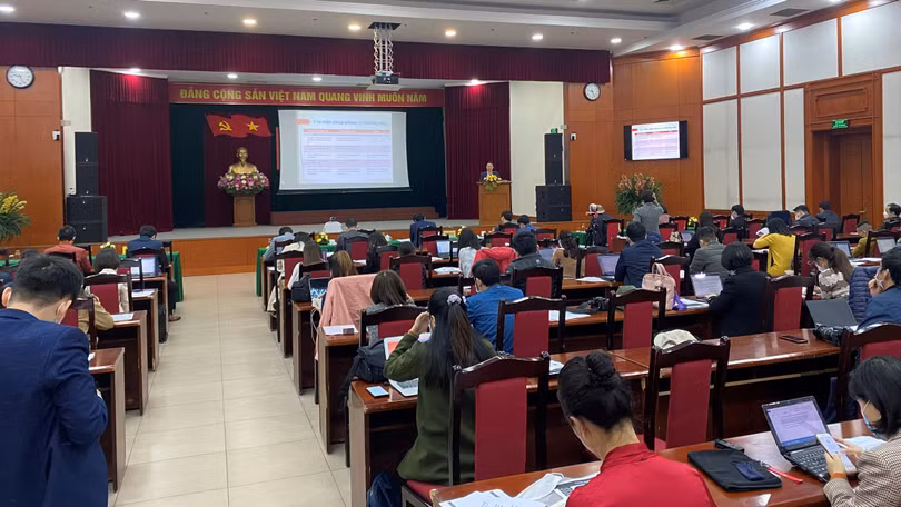 Toàn cảnh Hội nghị cung cấp thông tin về phòng vệ thương mại cho các cơ quan báo chí do Ban Tuyên giáo Trung ương phối hợp với Bộ Công thương tổ chức.