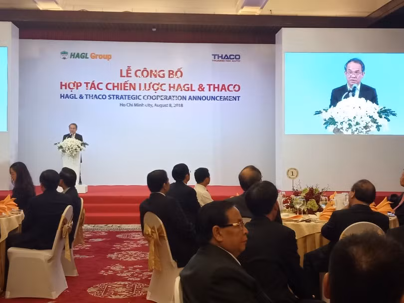 Lễ công bố hợp tác chiến lược đang diễn ra tại TPHCM.